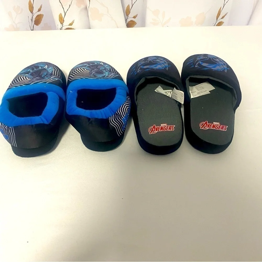 Marvel Black Panther Lot of (2) Slippers Size 13/1 NWOT